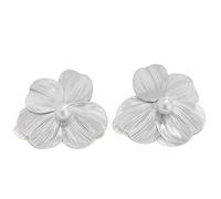 KBRPEY Pendientes para Mujer Grandes Vintage de Flores de Metal Pendientes Pequeños para Cartílago Oreja Clavos Chapados Hipoalergénicos Lindos Joyería para las Mujeres y las Niñas