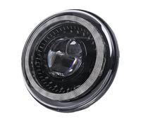 KBSXCGHD Faros de Motocicleta Luces de Niebla Compatible con Harley Davidson7 Led diseño de ojo de dragón blanco Drl faros de señal de giro para motocicleta para Luces Luz Faro Compatible