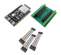 KBT ESP ESP32-S3 - Placa de desarrollo de módulos N16R8 de 44 pines Devkits con modo dual WiFi y microcontrolador Bluetooth, conector tipo C compatible con cables Arduino IDE 3 Dupont