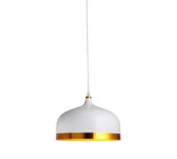 KBUUKYYXouy Iluminación colgante de metal de estilo nórdico for mesa de comedor, lámpara colgante de techo moderna de granja, lámpara colgante vintage for fregadero de cocina(White Gold)