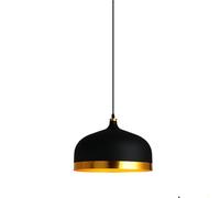 KBUUKYYXouy Iluminación colgante de metal de estilo nórdico for mesa de comedor, lámpara colgante de techo moderna de granja, lámpara colgante vintage for fregadero de cocina(Black Gold)
