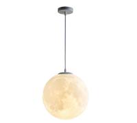 KBUUKYYXouy Lámpara de araña moderna en forma de luna: lámpara colgante de PLA impresa en 3D con base E27, accesorio de techo creativo for isla de cocina, sala de estar, dormitorio(15cm/5.9in)