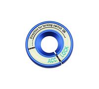 KBUYS Llavero Luminoso Interruptor de Encendido Adhesivo Protector Compatible con Volkswagen VW Passat Bora Polo T-Cross Golf 4 5 6 Jetta MK5 MK6 Tiguan (Color : Blue)