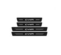 KBUYS Pegatinas Luminosas for umbral de Puerta de Coche, Pegatinas Protectoras for Parachoques de Maletero, compatibles con Toyota CHR C-HR Logo 2016 2017 2018 2019 2021 2022 (Color : 4pcs Door Sill)