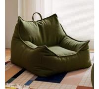 KBZSlyn Bean Bag Chair Cover (No Filler) Sofa Lazy Sack Ultra Soft Bean Bags Chairs Lazy Lounger Giant Bean Bag Chair Sofa For Adults Teens For Living Room, Bedroom Or Balcony(Green,Single)