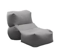 KBZSlyn Bean Bag Cover (No Filler) Cotton Linen Durable & Comfortable, Grey Storage Bean Bag Chair For Living Room/Bedroom/Gaming Room, Perfect For Adults & Teens, Childrens(Gray)