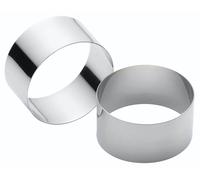 Kc blue kitchencraft - aro de cocina de acero inoxidable, 7 x 3,5 cm,