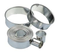 KC BLUE KitchenCraft Cortadores para Galletas, Molde para Tartas, Metal, 11 Piezas
