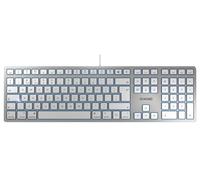CHERRY KC 6000 SLIM FOR MAC, Teclado Mac con Cable (Conexión USB-A), Distribució