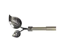 KCASA Barra de Cortina Extensibles de Metal Bronce Universal para Dormitorio o Salon Hojas de 120-210 cm (Hojas)