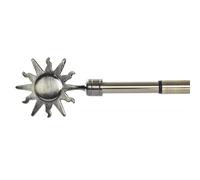 KCASA Barra de Cortina Extensibles de Metal Bronce Universal para Dormitorio o Salon Sol nacido de 120-210 cm (Sol)