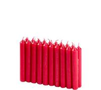 KCB 250 223-02 - Velas para árbol de Navidad, 9,6 cm, diámetro de 1,2 cm, Color Rojo (20 Unidades)