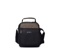 KCB Bandolera Grande de Hombre Doble | Diseño Espacioso y Práctico | Bolsillos Multiusos | Variedad de Compartimentos | Asas Ajustables | 100% Vegano | Color Khaki