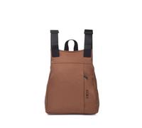 KCB Mochila Antirrobo Pequeña Maze | Diseño Seguro y Espacioso | Bolsillos Organizadores | Asas Ajustabes | Ideal para Viajes o Uso Diario | 100% Vegano | Color Marron