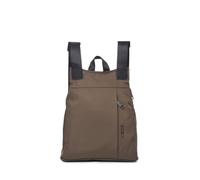 KCB Mochila Antirrobo Pequeña Maze | Diseño Seguro y Espacioso | Bolsillos Organizadores | Asas Ajustabes | Ideal para Viajes o Uso Diario | 100% Vegano | Color Khaki