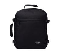 KCB Mochila de cabina Underseat | Mochila low-cost | Bolso cabina avión | Equipaje para Ryanair y Vueling | Equipaje para Easyjet | Mochila viaje | Bolso de mano cabina | 100% Vegano | Color Negro