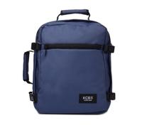 KCB Mochila de cabina Underseat | Mochila low-cost | Bolso cabina avión | Equipaje para Ryanair y Vueling | Equipaje para Easyjet | Mochila viaje | Bolso de mano cabina | 100% Vegano | Color Azul