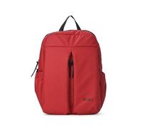 KCB Mochila Pequeña Skid | Diseño Urbano y Funcional | Bolsillos Interiores y Exteriores Organizados | Bolsillo Oculto de Seguridad | Asas Ajustables | 100% Vegano | Color Rojo