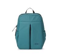 KCB Mochila Pequeña Skid | Urbana, Funcional | 100% Vegano | Color Petroleo | Diseño Urbano y Funcional | Bolsillos Interiores y Exteriores Organizados | Bolsillo Oculto de Seguridad | Asas Ajustables