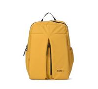 KCB Mochila Pequeña Skid | Urbana y Funcional | 100% Vegano | Color Mostaza | Diseño Urbano y Funcional | Bolsillos Interiores y Exteriores Organizados | Bolsillo Oculto de Seguridad | Asas Ajustables