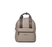 KCB Mochila Pequeña Square | Diseño Compacto y Funcional | Organización y Comodidad | Estilo Urbano y Moderno | Asas Ajustables | 100% Vegano | Color Taupe