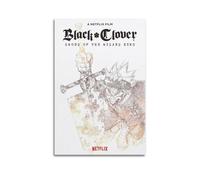 KCBCMFDS Póster decorativo de la película Black Clover, 3 pósteres de pared e impresión artística moderna para dormitorio familiar, 60 x 90 cm