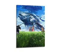 KCBCMFDS Xenoblade Chronicles - Póster decorativo de videojuegos, lienzo para pared e impresión artística moderna para dormitorio familiar, 60 x 90 cm