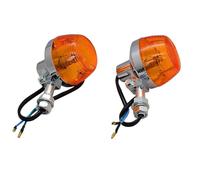 KCBHSH 2 Luces Direccionales Delanteras Y Traseras para Motocicleta para H&Onda CM 125, para Y&amaha para Harley. Intermitentes(Brazo Corto)
