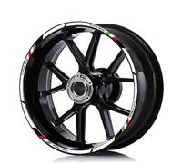 KCBHSH Adhesivo Reflectante Rueda Motocicleta, Adhesivo Decorativo para Llanta Motocicleta para Benelli TRK 502, Adhesivo Protector para Llanta Pegatinas para Llantas(Color 2)
