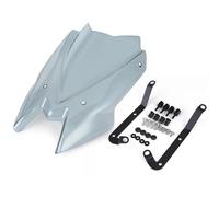 KCBHSH Alerón Parabrisas De Motocicleta para para Z650 2020-2025 Deflectores De Viento Delanteros, Pantalla, Alerón, Protector Carenado Deflectores De Soporte(Humo Ligero)