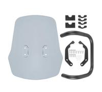 KCBHSH Deflectores De Viento Motocicleta para CRF250 L/S/M CRF300L 2013-2023 Protector Delantero con Alerón Viento Y Flujo De Aire Modificado Deflectores De Soporte(Humo Ligero)