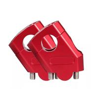 KCBHSH Elevadores Manillar Abrazadera para Manillar De Motocicleta De 3 Colores De 22 Mm Y 28 Mm para H&Onda NTV650 NTV 650 Deauville 700 Varadero 125 Abrazaderas elevación(Rojo,28 mm)