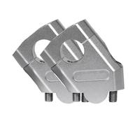 KCBHSH Elevadores Manillar Abrazadera para Manillar De Motocicleta De 3 Colores De 22 Mm Y 28 Mm para H&Onda NTV650 NTV 650 Deauville 700 Varadero 125 Abrazaderas elevación(Plata,22 mm)