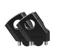 KCBHSH Elevadores Manillar Abrazadera para Manillar De Motocicleta De 3 Colores De 22 Mm Y 28 Mm para H&Onda NTV650 NTV 650 Deauville 700 Varadero 125 Abrazaderas elevación(Negro,28 mm)