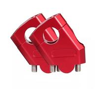 KCBHSH Elevadores Manillar Abrazadera para Manillar De Motocicleta De 3 Colores De 22 Mm Y 28 Mm para H&Onda NTV650 NTV 650 Deauville 700 Varadero 125 Abrazaderas elevación(Rojo,22 mm)