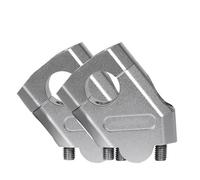 KCBHSH Elevadores Manillar Abrazadera para Manillar De Motocicleta De 3 Colores De 22 Mm Y 28 Mm para H&Onda NTV650 NTV 650 Deauville 700 Varadero 125 Abrazaderas elevación(Plata,28 mm)