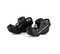 KCBHSH Elevadores Manillar Elevadores De Manillar De Motocicleta para H&Onda NC 750 X NC750X 2016-2021 Abrazadera De Montaje Elevado para Manillar De Motocicleta Abrazaderas elevación(Negro 1)
