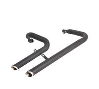 KCBHSH Tubo De Escape Completo para Motocicleta para Yamaha XV125 XV250 Virago 125 V Star 250 (1995-2023), Silenciador Y Colector. Tubo De Escape(Negro)