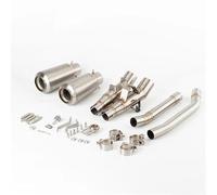 KCBHSH Tubo De Escape para Motocicleta para Scrambler 1200 XE XC 2019-2022, Silenciador, Tubo De Escape, Tubo De Conexión, Kit Completo.(Color 2)