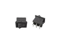 KCD1 Push Button Rocker Switch Small 15x21mm 2/3/4/6 Pin AC 6A/250V ON/OFF LED Lights Power Snap-In Boat Rocker Switches(J,5Pcs)