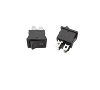 KCD1 Push Button Rocker Switch Small 15x21mm 2/3/4/6 Pin AC 6A/250V ON/OFF LED Lights Power Snap-In Boat Rocker Switches(G,10Pcs)