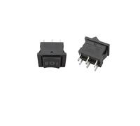 KCD1 Push Button Rocker Switch Small 15x21mm 2/3/4/6 Pin AC 6A/250V ON/OFF LED Lights Power Snap-In Boat Rocker Switches(K,5Pcs)