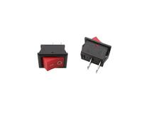 KCD1 Push Button Rocker Switch Small 15x21mm 2/3/4/6 Pin AC 6A/250V ON/OFF LED Lights Power Snap-In Boat Rocker Switches(B,5Pcs)