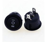 KCD1 redondo negro 3 pines SPST posición ON-OFF-ON 2 ON-OFF interruptor basculante for barco 6A 220V 10A 125V 5 uds(ON-OFF-ON)
