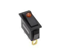 KCD3 220V ON/OFF SPST interruptor basculante unipolar de un solo tiro 2 3 posiciones 20A 125VAC con luz LE*D(Yellow cat eye,1PCS)