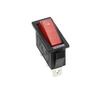 KCD3 220V ON/OFF SPST interruptor basculante unipolar de un solo tiro 2 3 posiciones 20A 125VAC con luz LE*D(Red light 1000W,2PCS)