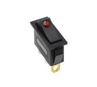 KCD3 220V ON/OFF SPST interruptor basculante unipolar de un solo tiro 2 3 posiciones 20A 125VAC con luz LE*D(Red cat eye,1PCS)