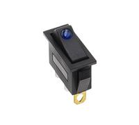 KCD3 220V ON/OFF SPST interruptor basculante unipolar de un solo tiro 2 3 posiciones 20A 125VAC con luz LE*D(Blue cat eye,3PCS)