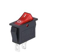 KCD3 220V ON/Off SPST Rocker Switch Single Pole Single Throw 2 Position 20A 125VAC with LED Light 3 Pins/ 2 Pins(2PIN Red)