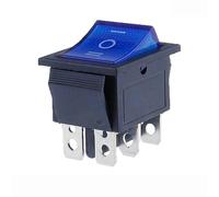 KCD4 Interruptor basculante Power ON-OFF-ON 3 posiciones 6 con luz 16 A 250 VAC/ 20 A 125 VA 1 unidad (3)